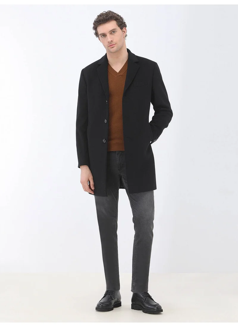 Kip Cinnamon Polo Neck Wool Blend Knitwear