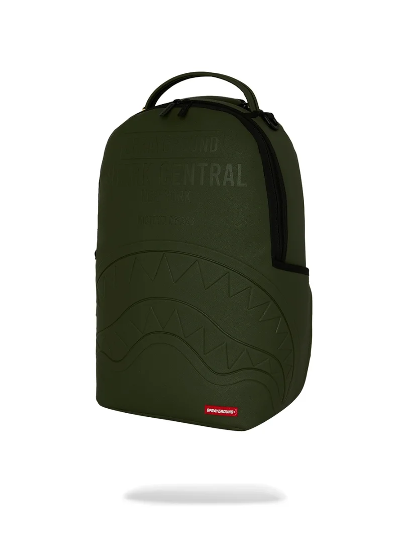 Sprayground  SHARK CENTRAL EMBOSSED GREEN DLXSV BACKPACK  | Best Price UAE