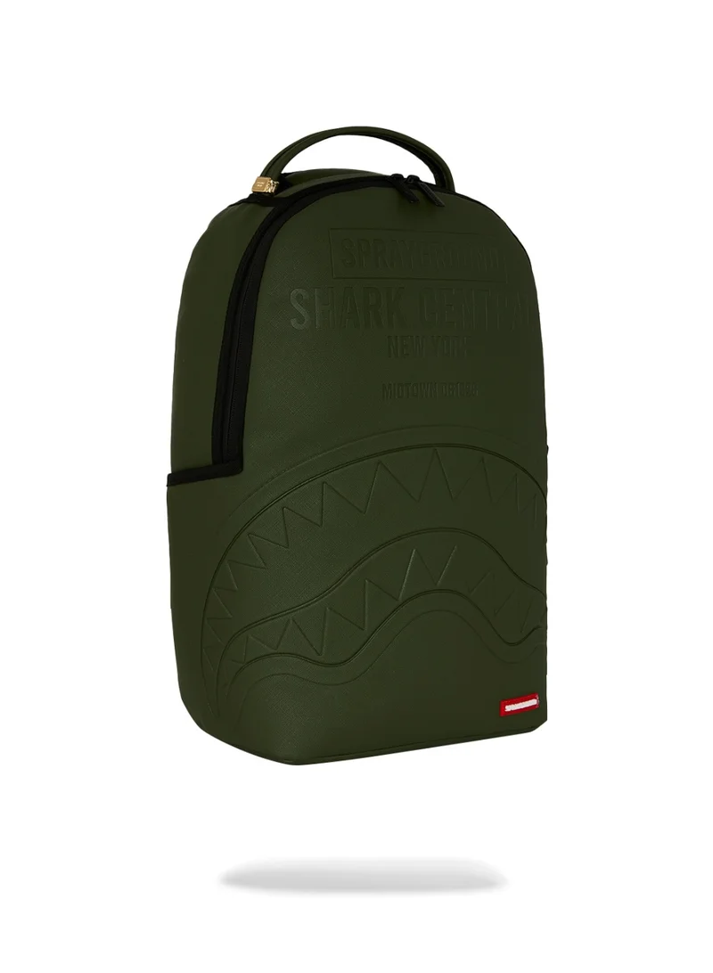 Sprayground SHARK CENTRAL EMBOSSED GREEN DLXSV BACKPACK