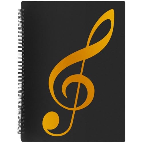 shikaman Sheet Music Folder, Sheet Music Page 8.5X 11 Inches, Sheet Music Holder Allow Annotations,40 Pages Spiral Sheet Music Binder Organizer, Sheet Music Storage (1 Pack) - Image 1