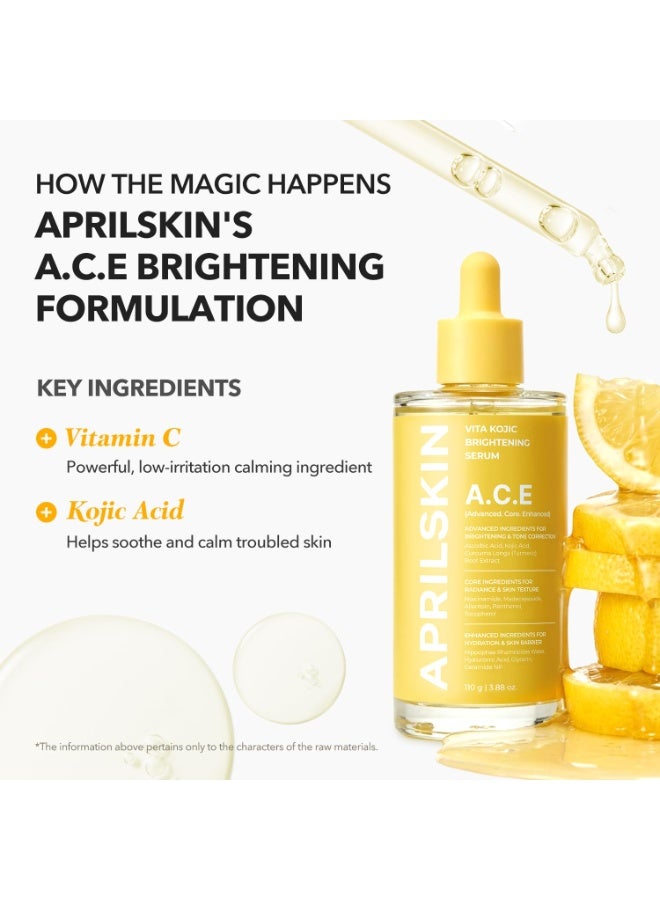 أبريل سكين [APRILSKIN] A.C.E Vita Kojic Brightening Serum 110g - Image 3