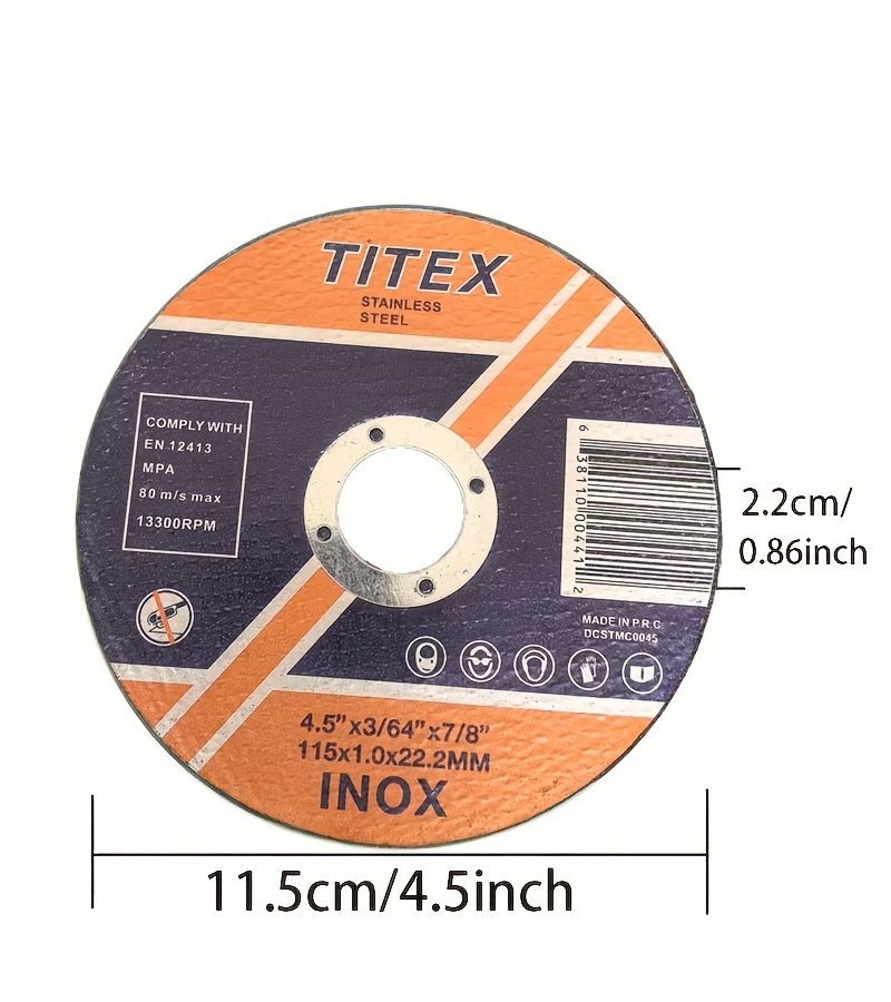 5 Pcs Sharp Sand Circle Wheel Game Ultra Thin Grinding Wheel Disc For Metal And Stainless Steel Durable Synthetic Resin Emery Grit - Image 3
