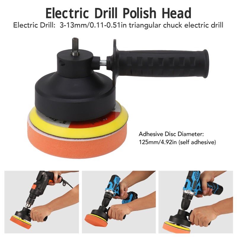 Car Polishing Pad Kit 5 Inch Drill Polishing Head For Car Waxing Sealing Glaze - Image 4