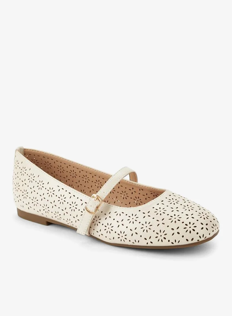 Celeste Women Buckle Closure Ballerina Shoes