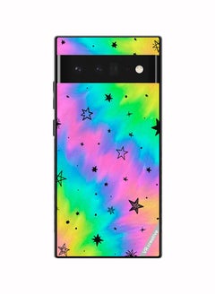 Protective Case Cover For Google Pixel 6a Star Design Multicolour