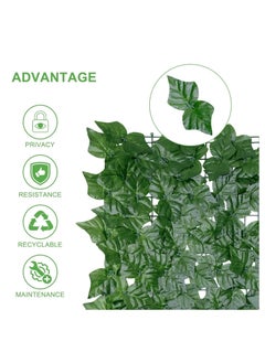 LIVVY Artificial Ivy Privacy Fence Screen – Faux Ivy Leaf Panels for Outdoor Decor, UV-Protected Greenery Wall Backdrop for Garden, Balcony, Backyard, Fence, Patio & Privacy Hedges  - Image 4