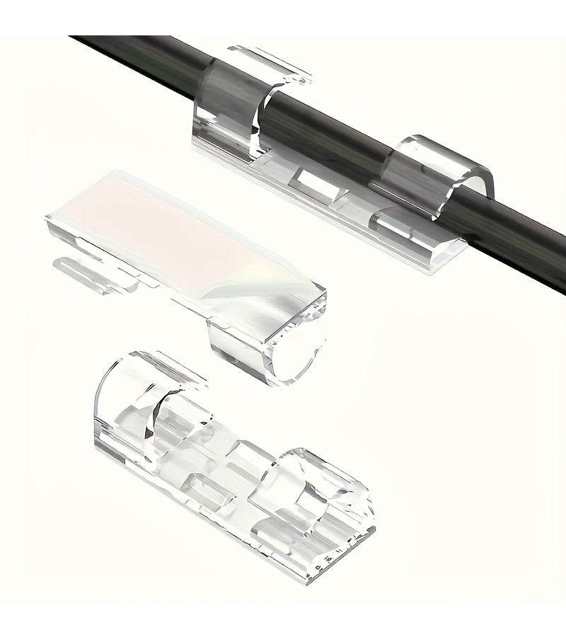 40 Pcs No Drill Wire Holder For Power Strip Self Adhesive Seamless Cable Organizer Wall Mount - Image 5