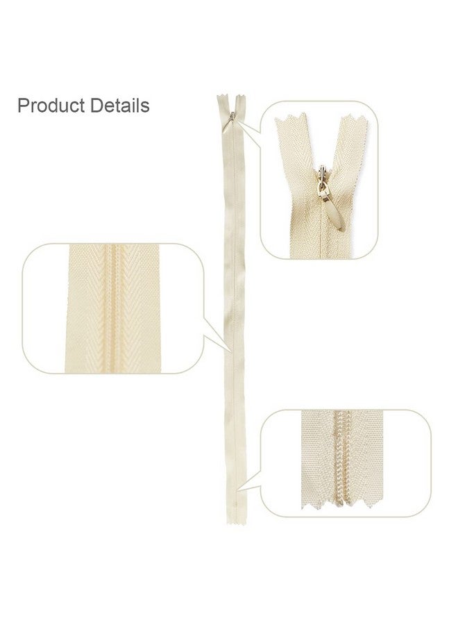Renashed Renashed 45pcs 21.5 Inch Nylon Invisible Zippers for Tailor Sewer Sewing Craft Crafter's Special (Beige)  - Image 4