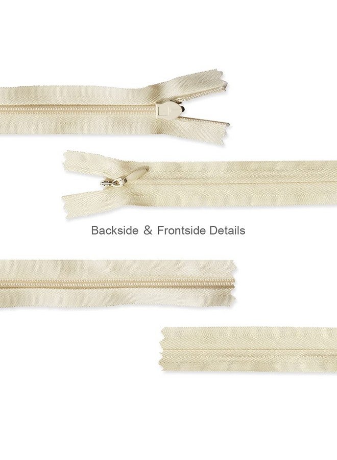 Renashed Renashed 45pcs 21.5 Inch Nylon Invisible Zippers for Tailor Sewer Sewing Craft Crafter's Special (Beige)  - Image 5
