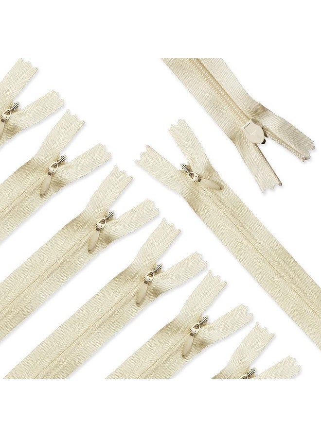 Renashed Renashed 45pcs 21.5 Inch Nylon Invisible Zippers for Tailor Sewer Sewing Craft Crafter's Special (Beige)  - Image 1