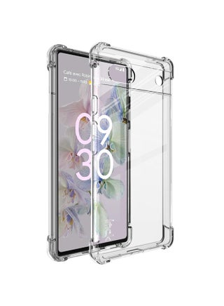 Case Cover For Google Pixel 6a IMAK All-inclusive Shockproof Airbag TPU Phone Case with Screen Protector(Transparent) - pzsku/Z7B0FE24366E3764D9C2CZ/45/1752779436/c9a1e145-31b3-41cd-881e-4d47c6341633