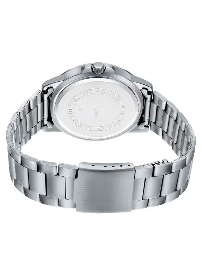 Casio Men's Watch - MTP-VD300D-7EUDF Silver Dial, Silver Band - Image 3