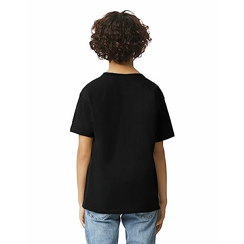 Gildan Youth Ultra Cotton T-Shirt, Style G2000B, 2-Pack, Black, Large - Image 3