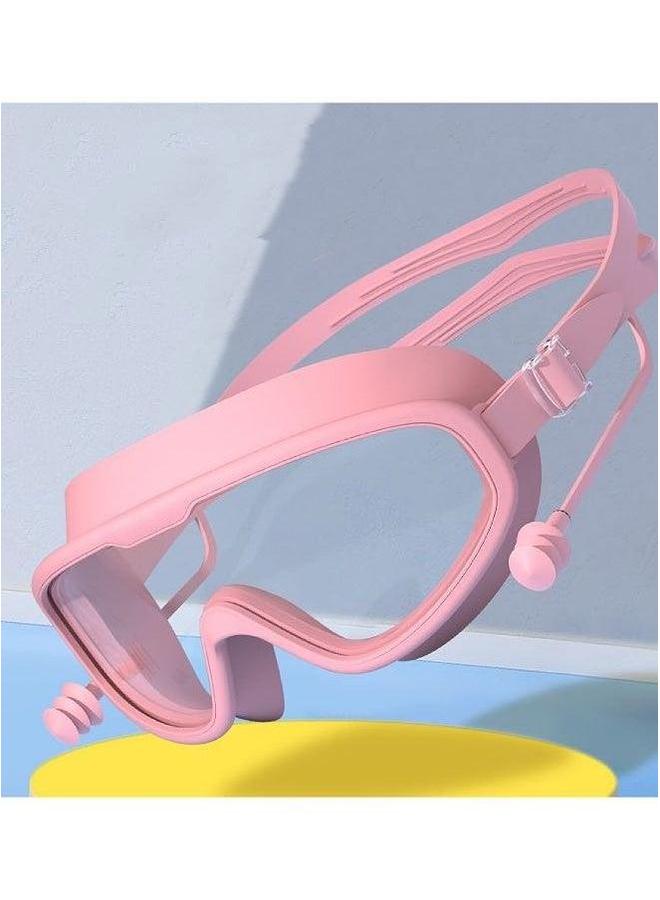 Swim Goggles No Leaking Anti-Fog Pool Swimming for Men Women Youth, UV Protection 180° Clear Vision Pink - Image 2
