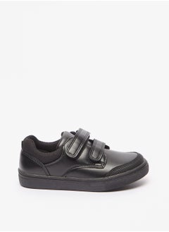 Boys Textured Casual Sneakers with Hook and Loop Closure