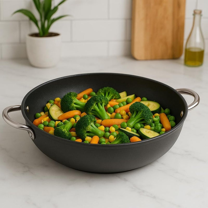 Risoli Professional 28cm Non-Stick Frying Pan | Cast Aluminium, Made in Italy - Image 2