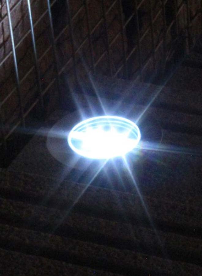 إسكدنيا مصباح LED بقاعدة للممرات في الأماكن الخارجية فضي/أسود/أزرق - Image 2