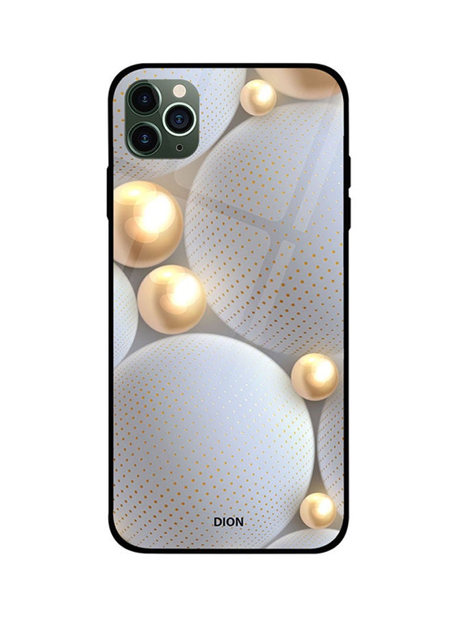 NIBEMINENT Protective Case Cover For Apple iPhone 11 Pro Max White/Gold/Grey