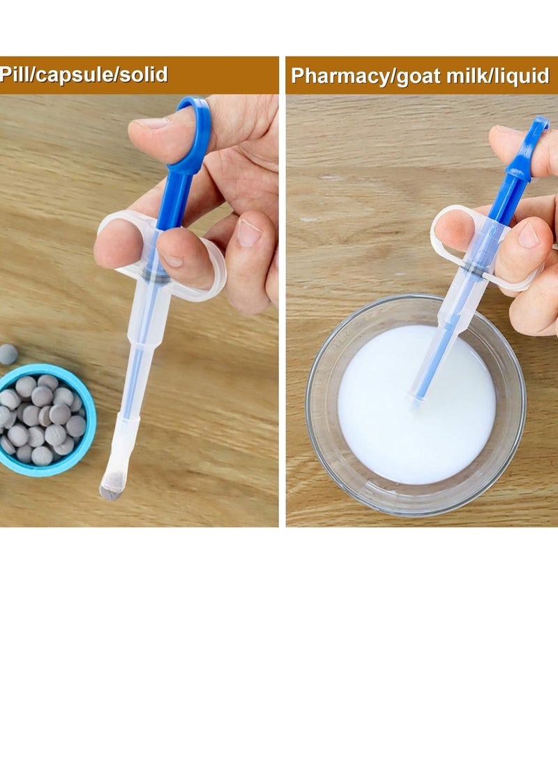 general 2 Pcs Pet Medicine Feeder, Silicone Syringe Cat Dog Puppy Pill Dispenser Suit with Soft Tips, Pet Cat Dog Puppy Pill Tablet Versus Control Rods - Image 2