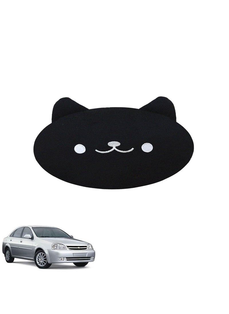 Adroitz Adroitz Cat Shaped Neck Rest Car Cushion Compatible with All Cars BlackPack of 1  - Image 1