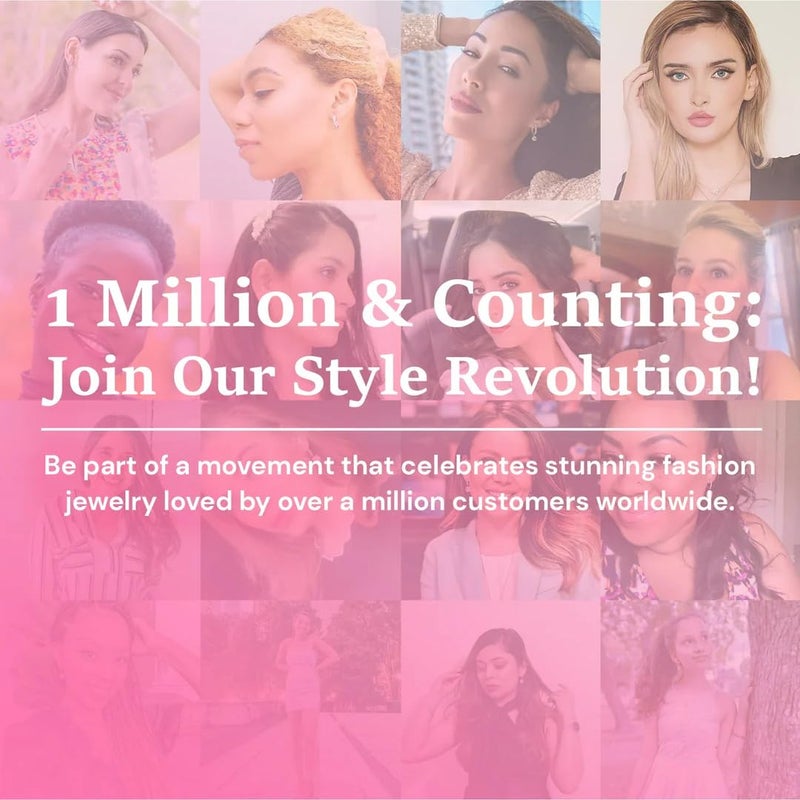 Cate & Chloe 18k White Gold July Birthstone Stud Earrings with Solitaire 1ct Simulated Diamond Crystals, Ruby Birthstone Earrings for Women, Gift for Her - Image 5