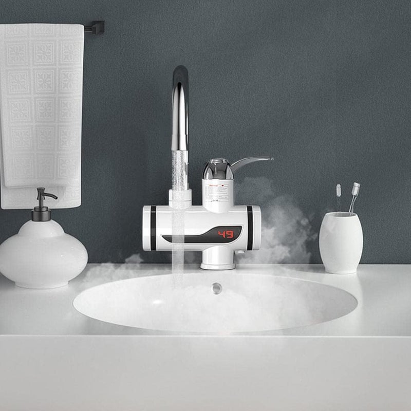 klarako Tankless Electric Water Heater with Temperature Display, Shower Heater Water Heating Tap for Home and Bathroom Facilities  Under Adapter - Image 4