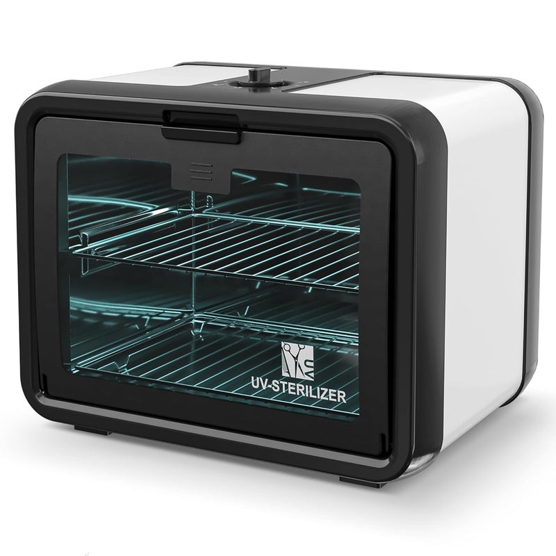 SalonDepot UV Sanitizer Cabinet Professional Disinfection Box 8L Capacity for Salon Tools Manicure Set Smartphones and Home Use