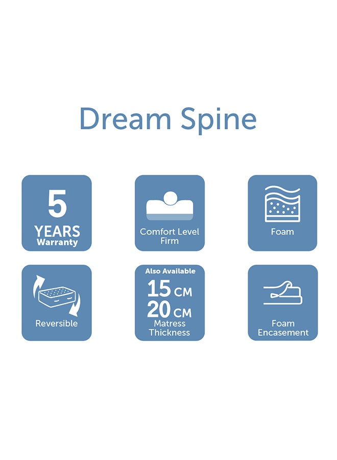 DANUBE HOME Dream Spine Fit Foam Super King Mattress Firm Feel Ortho Medical White 200x200x20cm - Image 2