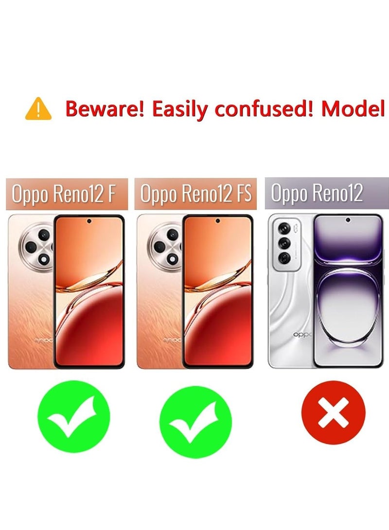 BORTONY OPPO Reno 12 F Case Cover Liquid Soft Silicone Case Shockproof Matte Finish Back Cover with Camera Protection Case for OPPO Reno 12 F - Image 2