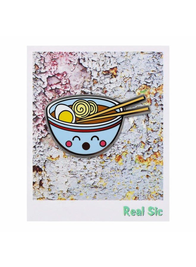 Real Sic Ramen Enamel Pin - Cute Kawaii Noodle Lapel Pin - Ramen Fashion Accessory for Jackets, Backpacks, Bags, Hats & Tops - Image 4