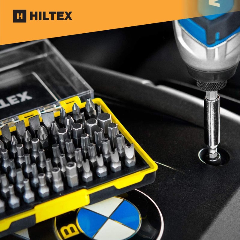Hiltex 10060 Security Bit Set with Magnetic Extension Adapter, 61 Piece | 1/4-Inch Hex Shank | CR-V Steel - Image 4