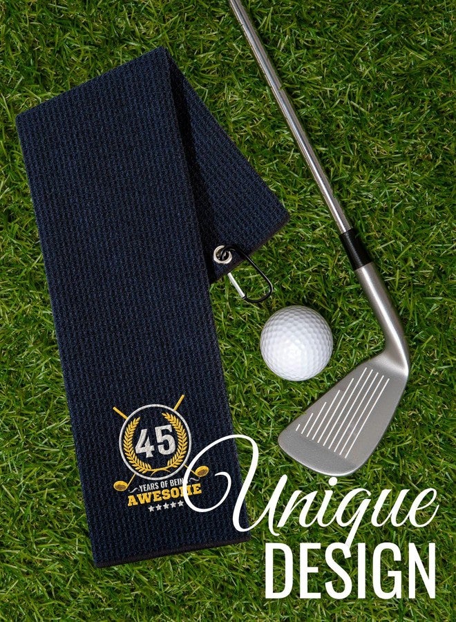 CybGene 45th Birthday Gifts Golf for Men Golfer, Funny Golf Towels for Golf Lovers, Husband, Perfect for Dad, Boss, Grandpa for Birthday - Image 2
