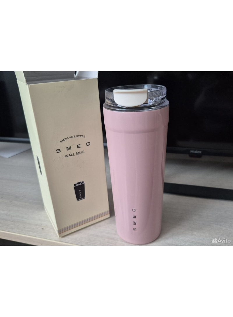 Smeg Travel Coffee Mug, 550ml Insulated Beverage Cup With Leakproof Lid, Long Lasting Coffee Tumbler With Lid, Travel Coffee Thermos - Image 2