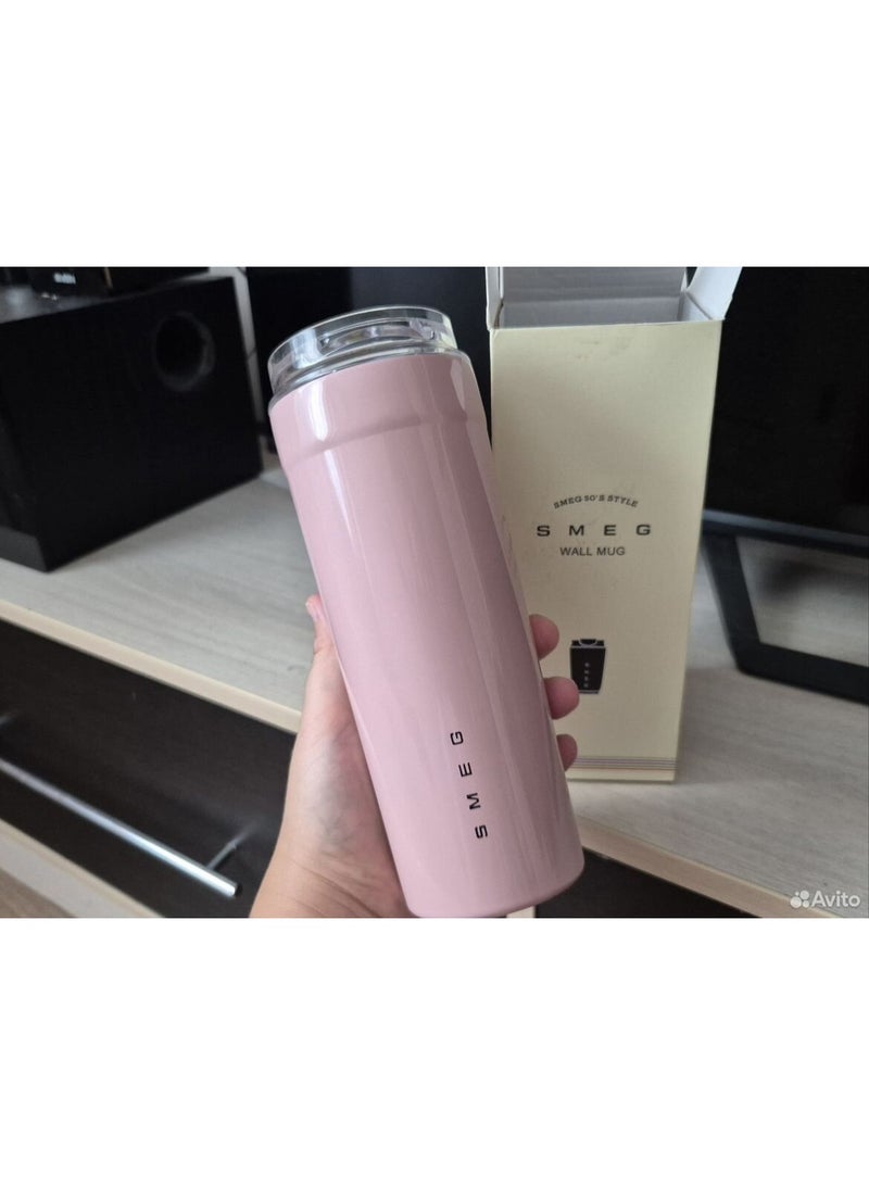 Smeg Travel Coffee Mug, 550ml Insulated Beverage Cup With Leakproof Lid, Long Lasting Coffee Tumbler With Lid, Travel Coffee Thermos - Image 3