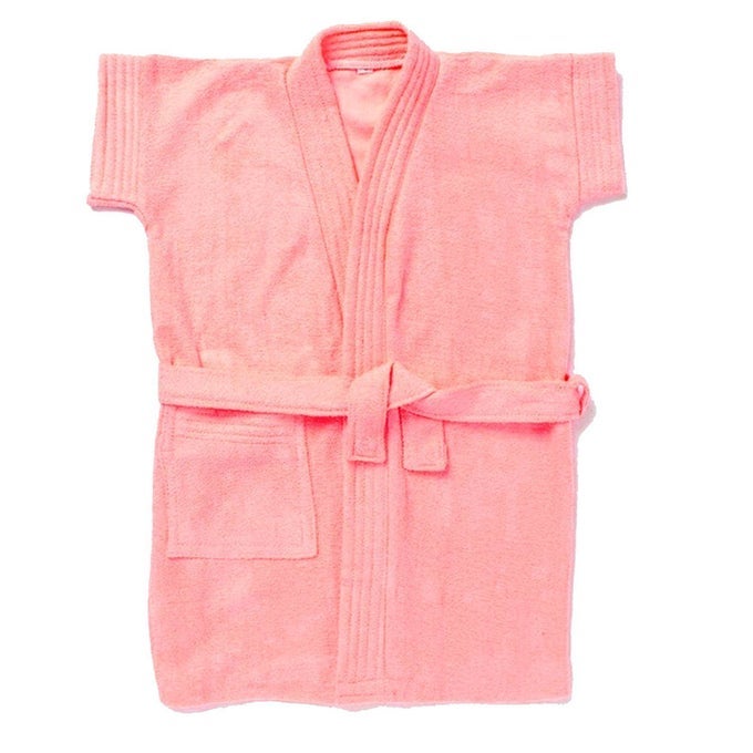 KIDS BABY GIRLS BATHROBE TERRY COTTON BATHROBE GOWN HALF SLEEVES KNEE LENGTH POCKET WITH WAIST BELT BABY GIRLS BATHROBE 1 TO 4 YEARS AGE