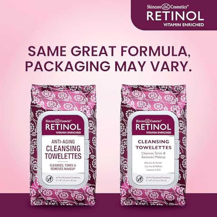 RETINOL LIVAURA Retinol Anti-Aging Cleansing Towelettes – All-in-One Cleanser, Toner & Makeup Remover in a Convenient Pre-Moistened Wipe – On-The-Go Exfoliating, Toning & Hydrating Leaves Skin Clean - Image 2