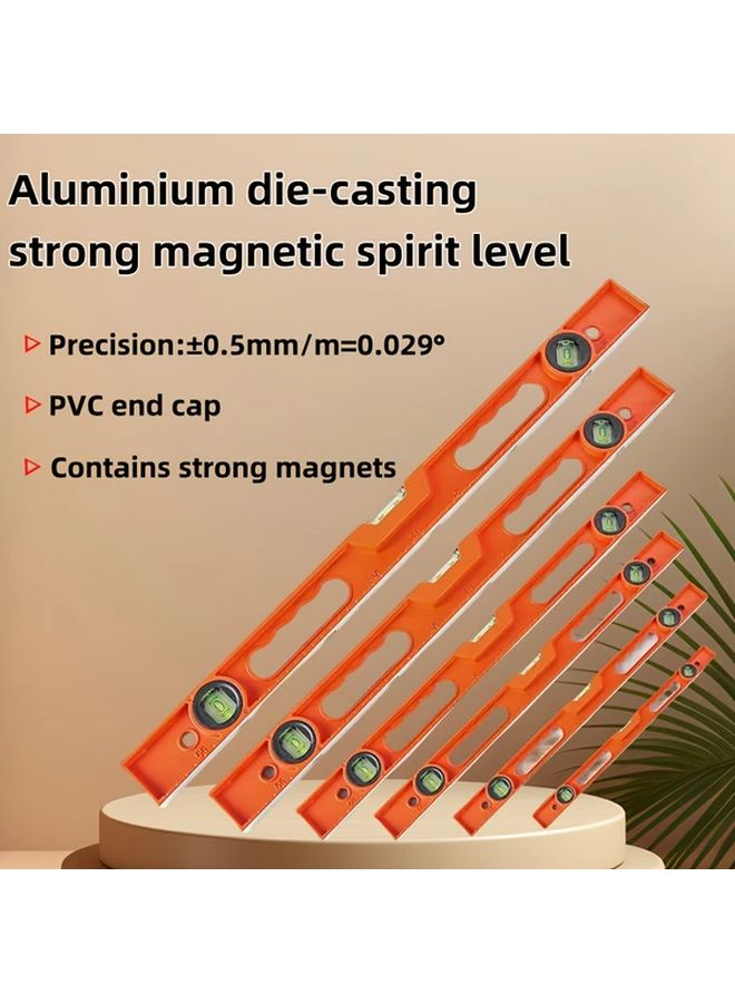 500mm High Precision Magnetic Bubble Level Anti Shock Multi Functional No Battery Required - Image 1