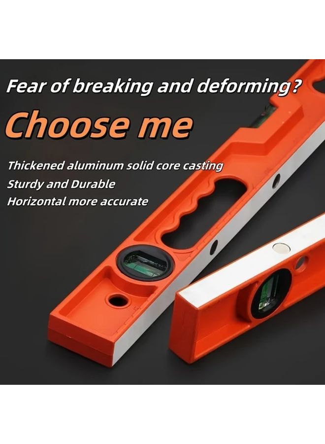 500mm High Precision Magnetic Bubble Level Anti Shock Multi Functional No Battery Required - Image 3