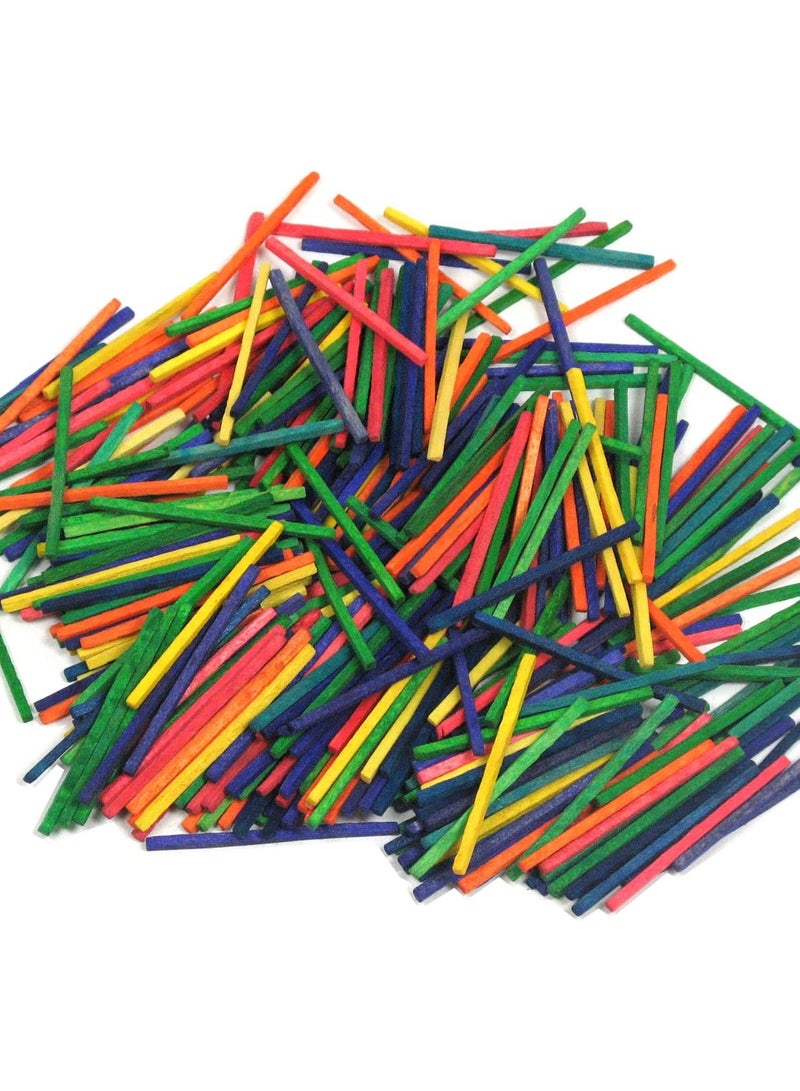 RHF Craftplay Coloured Crafting matchsticks - Pack of 100 Assorted Colours - Image 2