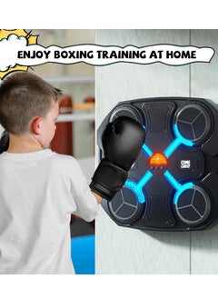 Houmt Music Boxing Machine for Kids Sport Toy for Kids Smart Bluetooth Boxing Machine with Boxing Glove Wall Mounted Punching Equipment Workout Boxing Target Machine for Boys/Girls  - Image 2