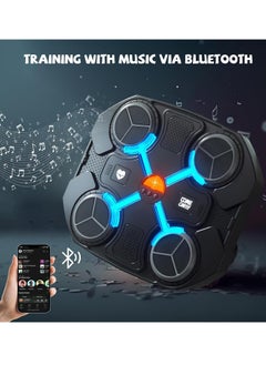 Houmt Music Boxing Machine for Kids Sport Toy for Kids Smart Bluetooth Boxing Machine with Boxing Glove Wall Mounted Punching Equipment Workout Boxing Target Machine for Boys/Girls  - Image 3