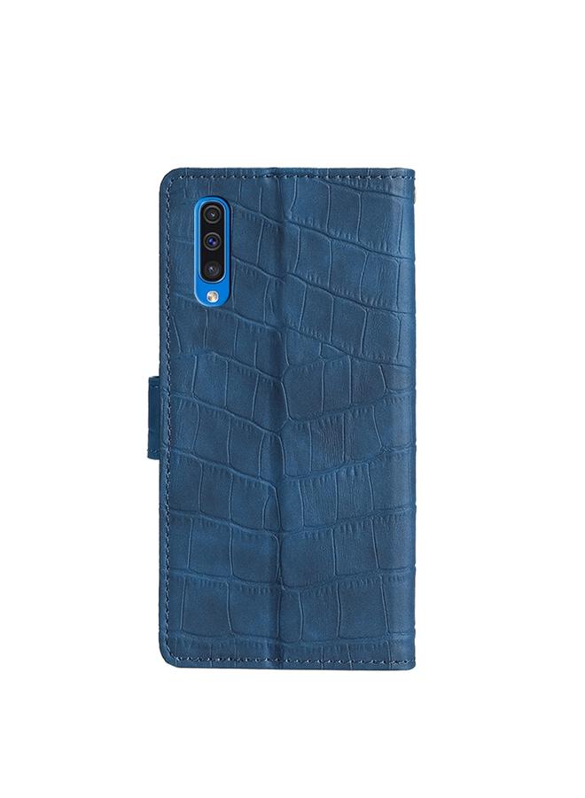 S-TOP Case For Samsung Galaxy A50 Skin Feel Crocodile Texture Magnetic Clasp Horizontal Flip PU Leather Case with Holder & Card Slots & Wallet - Image 3