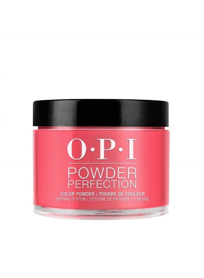 OPI Powder Perfection, Big Apple Red, Red Dipping Powder, 1.5 oz - Image 1