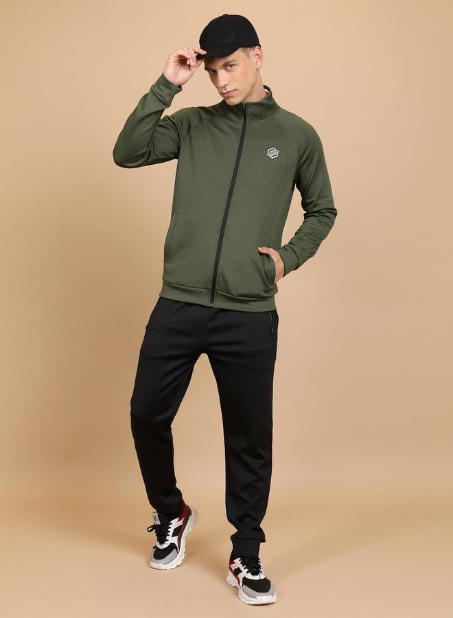 HIGHLANDER Mock Collar Logo Detail Sweatshirt by Styli  - Image 4