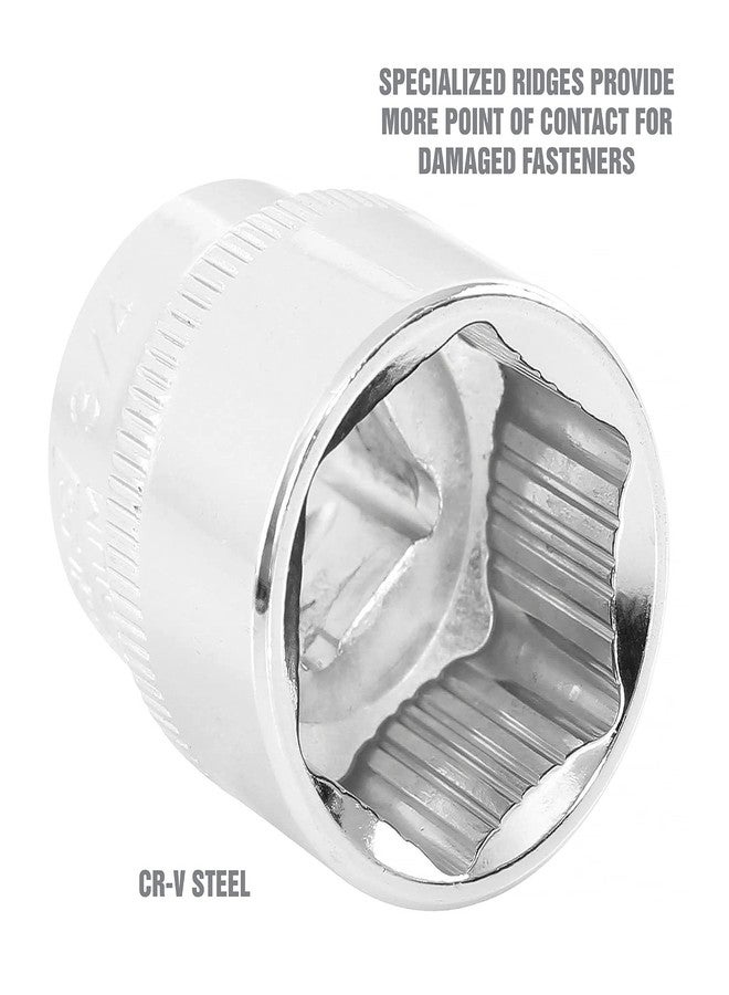 أو إي إم تولز مجموعة مقابس OEMTOOLS 25446 مقاس 3/8 بوصة، مكونة من 8 قطع، مجموعة مقابس SAE مقاس 3/8 بوصة، مقابس SAE سداسية النقاط، تزيل المثبتات المستديرة والصدئة، صينية تخزين متضمنة - Image 5