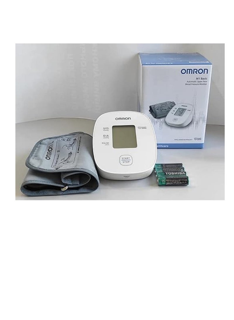 Omron جهاز قياس ضغط الدم الأوتوماتيكي M1 Basic من أعلى الذراع - Image 2