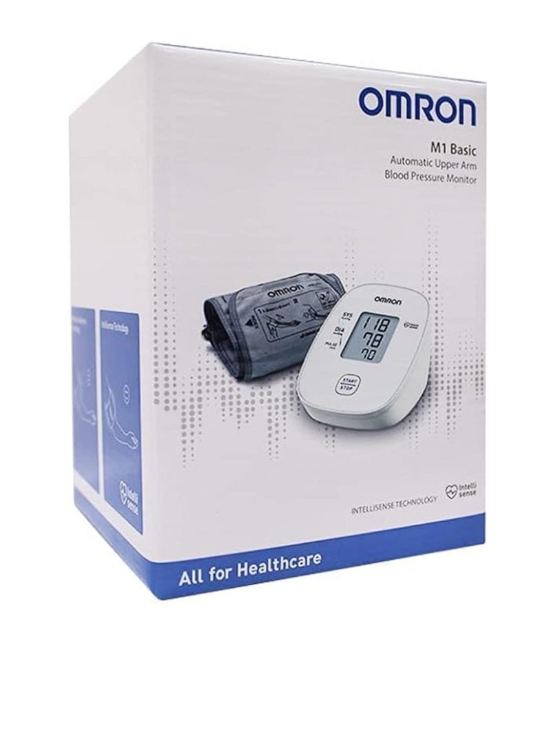 Omron جهاز قياس ضغط الدم الأوتوماتيكي M1 Basic من أعلى الذراع - Image 4