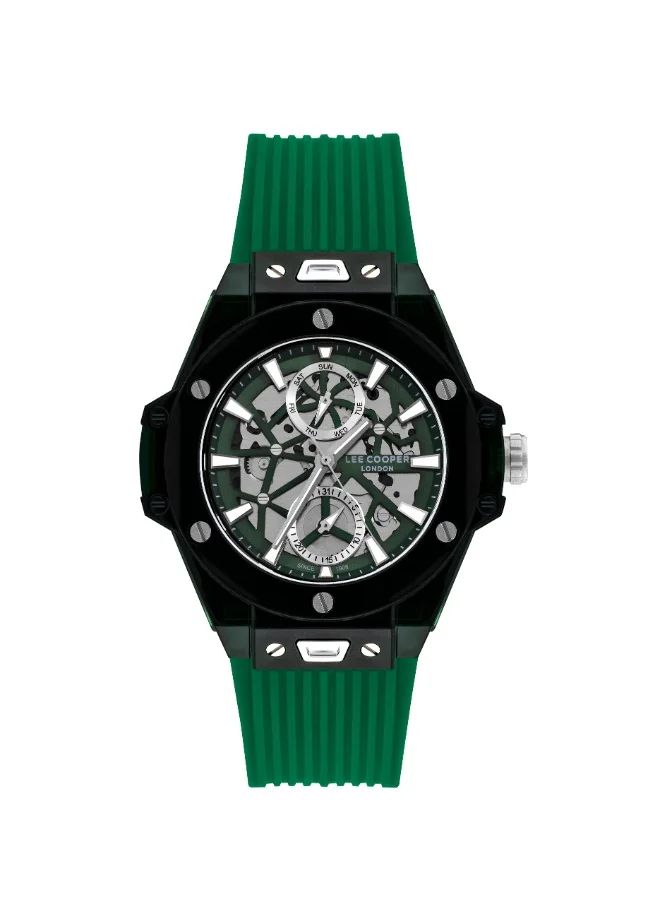 لي كوبر Men's Silicone Multi Function Watch LC07975.777 - 44 mm