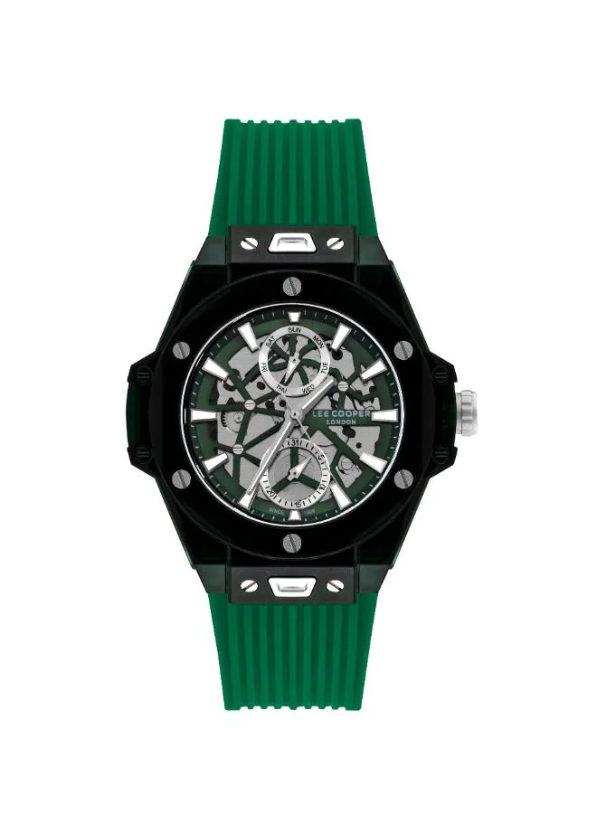 Lee Cooper Men's Silicone Multi Function Watch LC07975.777 - 44 mm