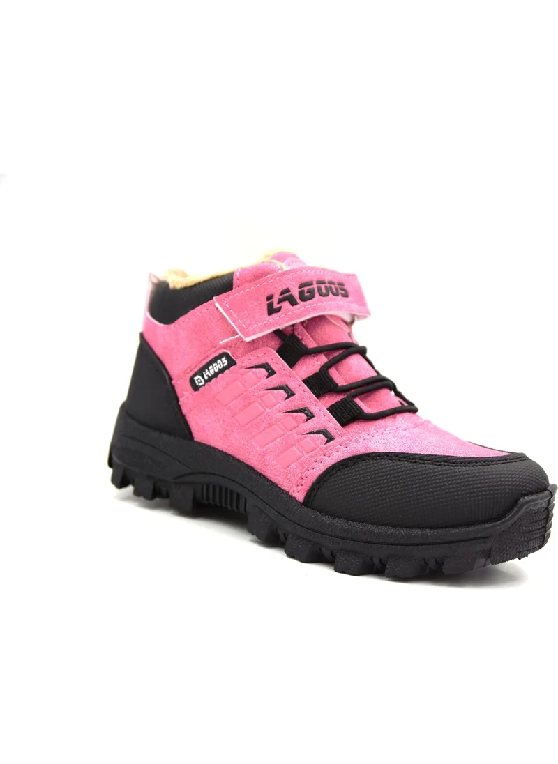 بريجو Lago BT55 Children's Fur Boots Fuchsia
